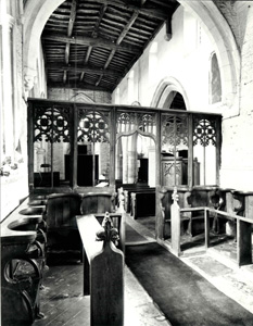 Looking west from the chancel in 1981